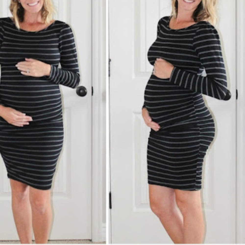Tart Striped Maternity dress, small